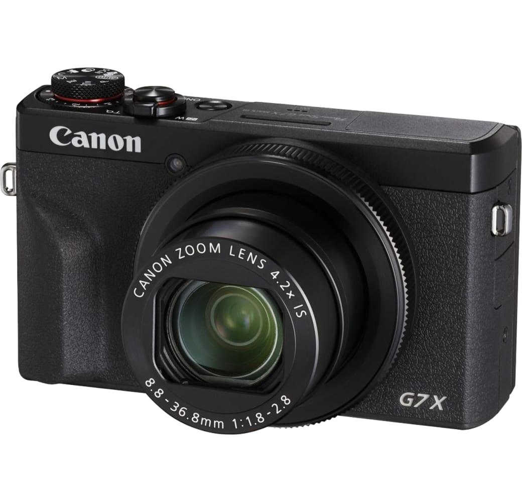 Schwarz Canon PowerShot G7X Mark III, Kompaktkamera.1