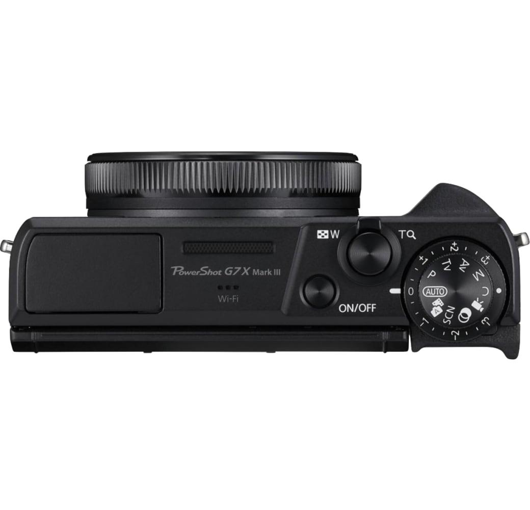 Schwarz Canon PowerShot G7X Mark III, Kompaktkamera.3