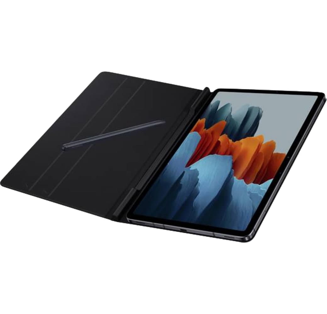 Schwarz Samsung Book Cover for Galaxy Tab S7.2