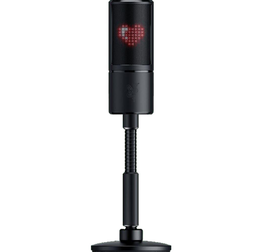 Schwarz Razer Seiren Emote Gaming Mikrofon.4