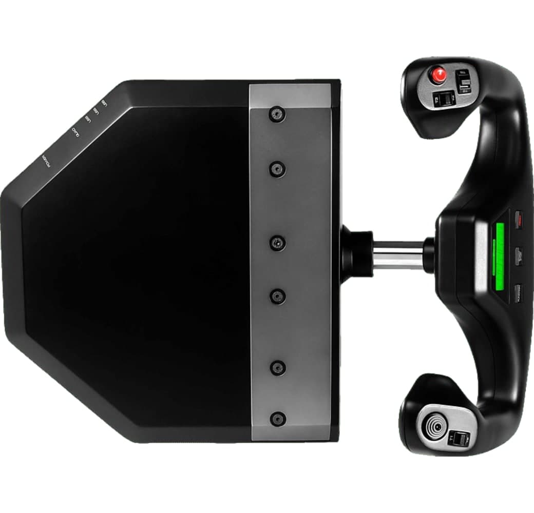 Black Logitech Saitek PRO Flight Yoke System Flight Simulator Controller.4