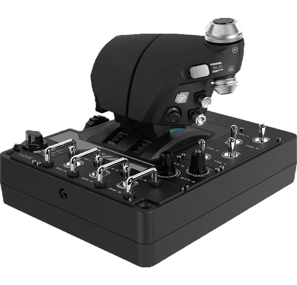Negro Logitech X56 HOTAS Flight Simulator Controller.3