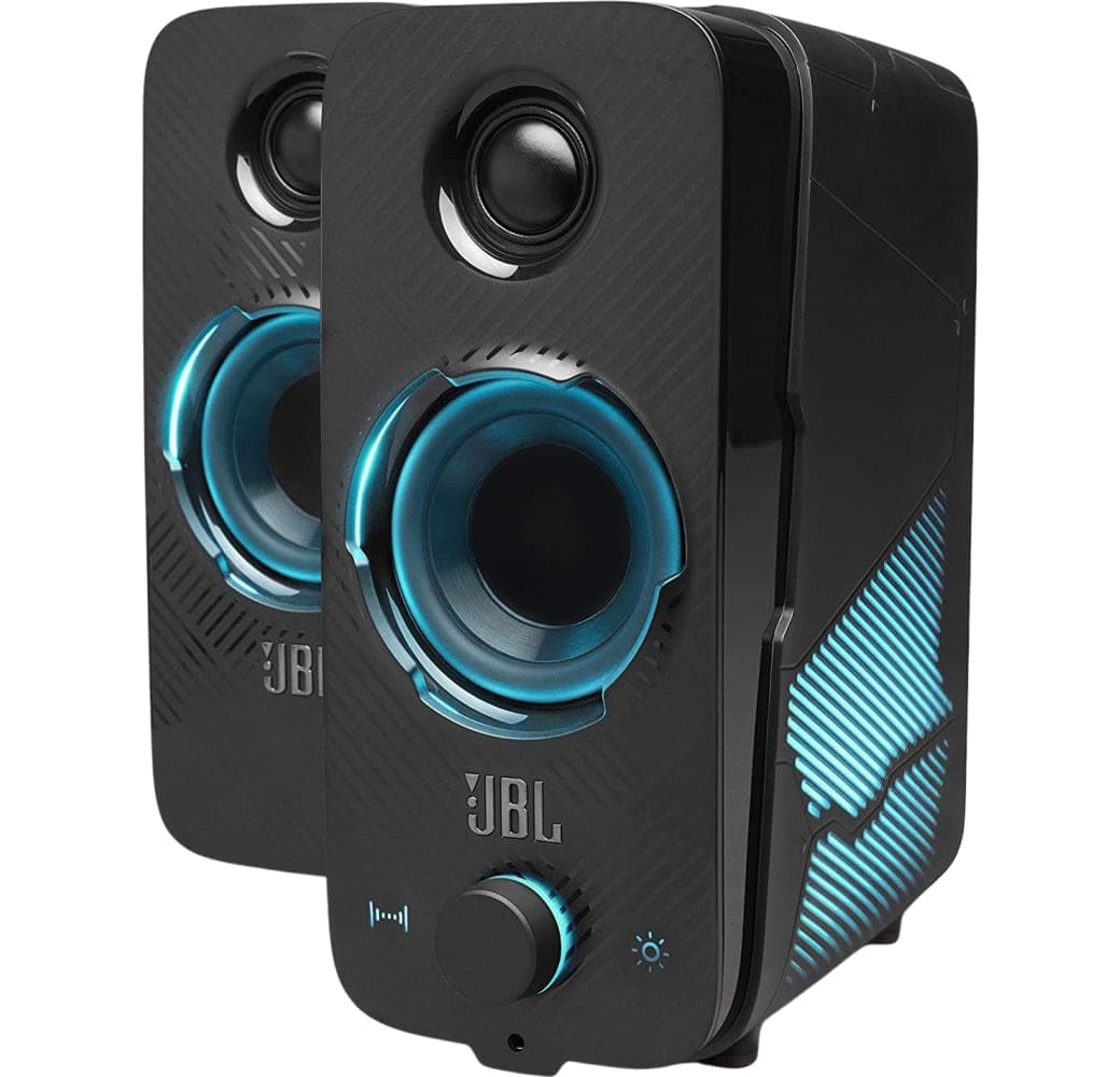 Black JBL Quantum Duo Gaming Speakers.1