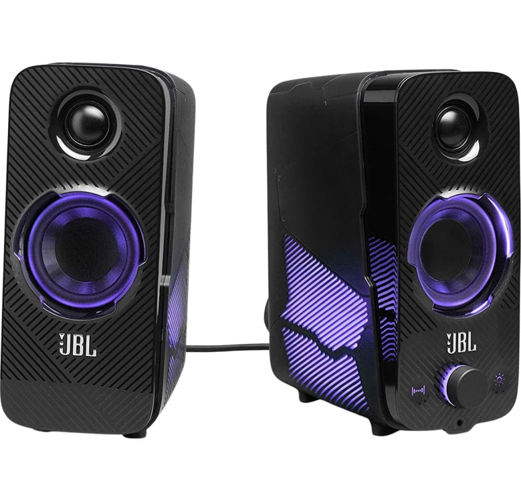 Black JBL Quantum Duo Gaming Speakers.2