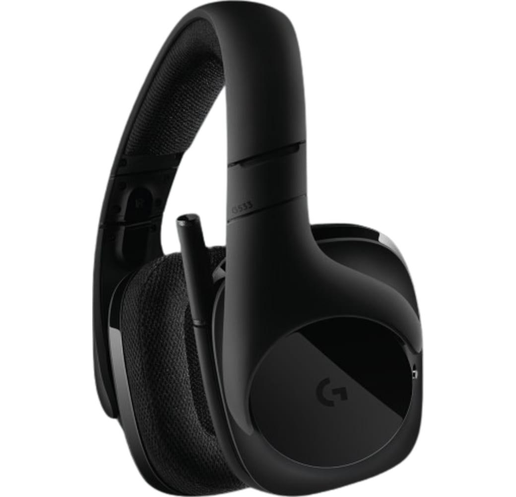 Schwarz Logitech G533 Over-Ear-Gaming-Kopfhörer.2