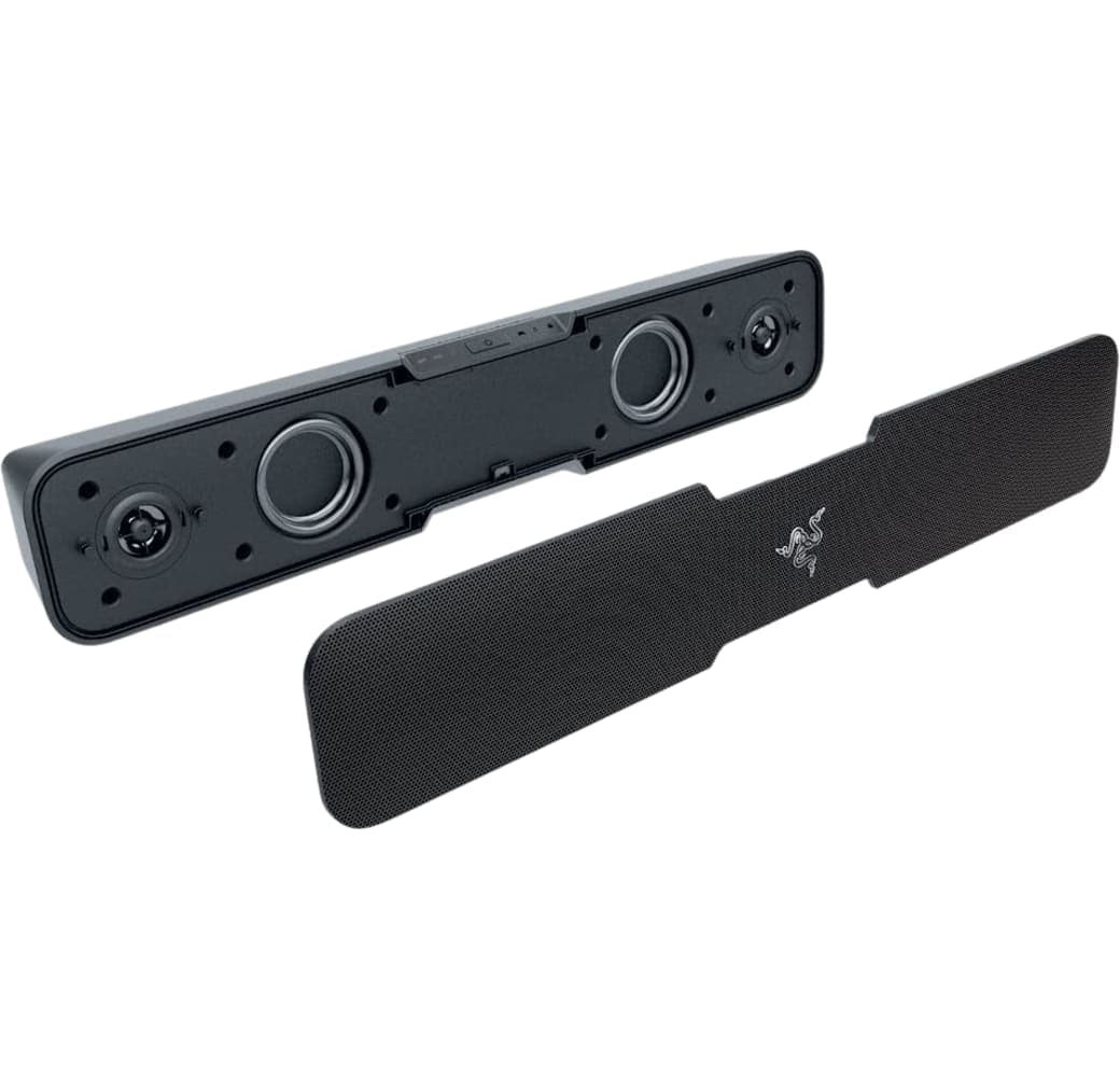 Schwarz Razer Leviathan Gaming-Lautsprecher.4