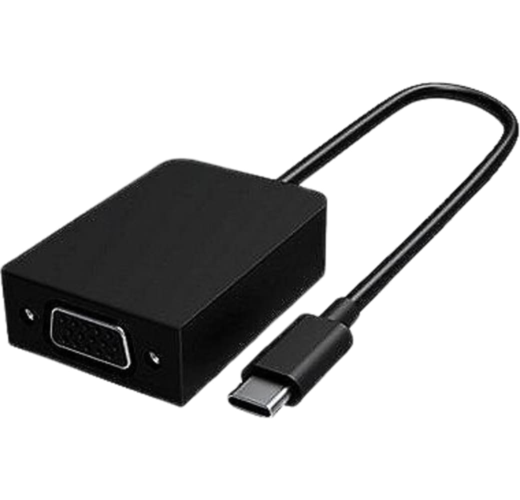 Black Microsoft Surface USB-C to VGA Adapter.1