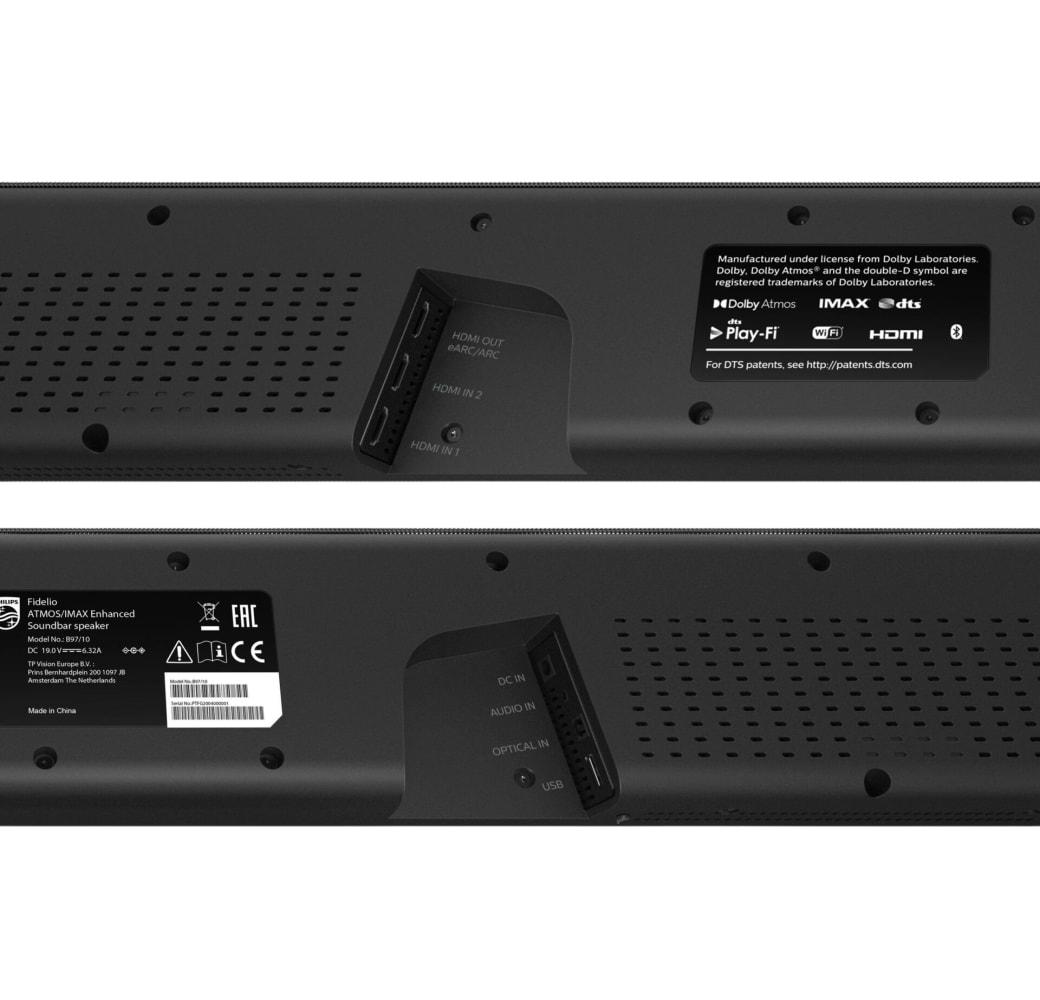 Black Philips Fidelio B97/10 Soundbar + Subwoofer.5