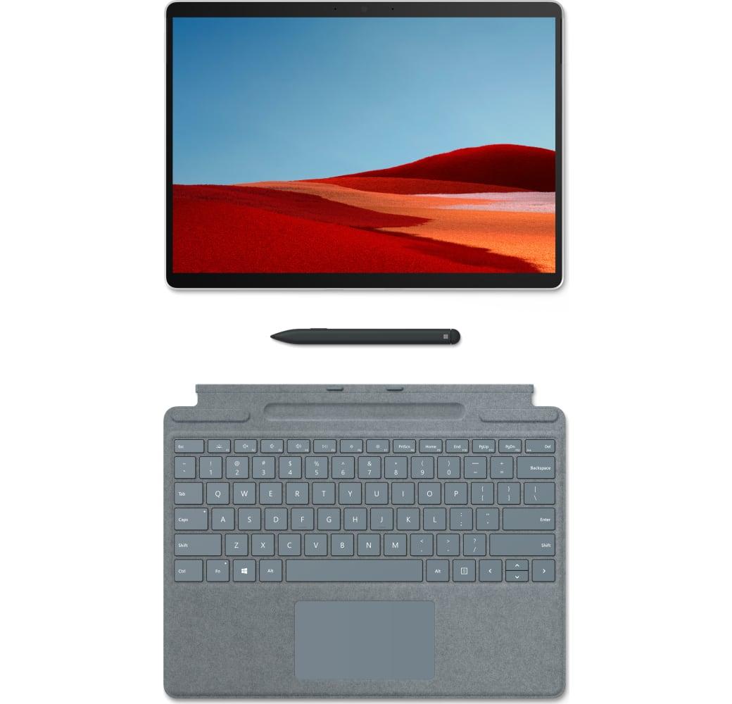 Platin Microsoft Tablet, Surface Pro X Convertible with Keyboard and Pen (Bundle) - LTE - Windows - 512GB.4