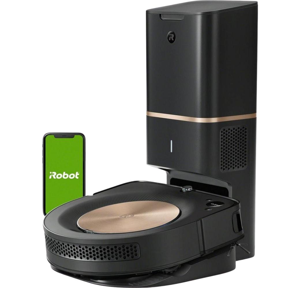 Negro iRobot Roomba s9+ Robot aspirador con Estación de Eliminación de Suciedad.1
