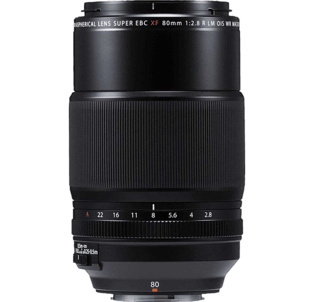 Schwarz Fujifilm Fujinon XF 80mm f/2.8 RL OIS WR Macro Objektiv.1
