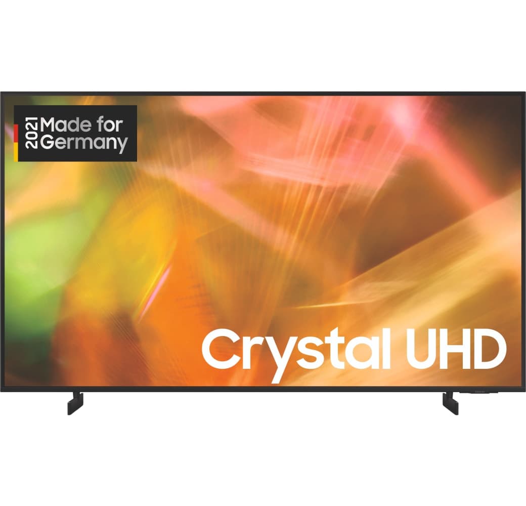 Black Samsung TV 75" GU75AU8079UXZG LED UHD 4K.1