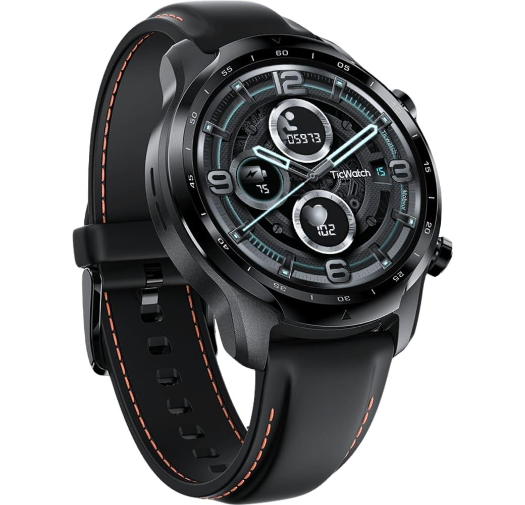 Schwarz Mobvoi Tic Pro 3 GPS Smartwatch, Edelstahlgehäuse, 47 mm.3