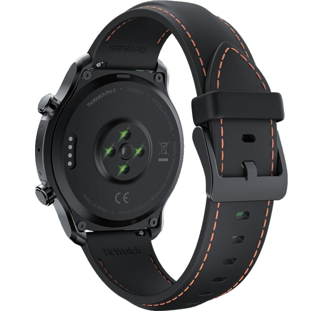 Schwarz Mobvoi Tic Pro 3 GPS Smartwatch, Edelstahlgehäuse, 47 mm.4