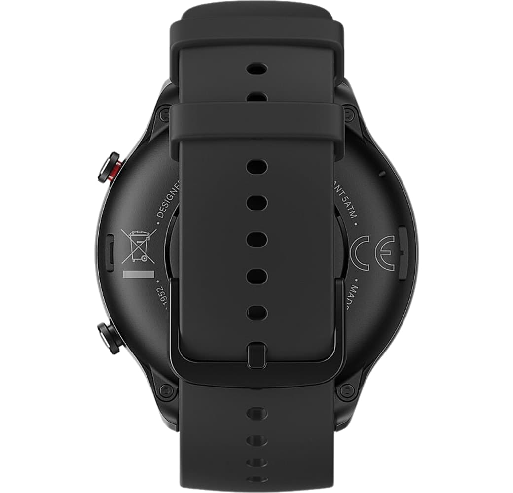 Schwarz Amazfit GTR 2 Smartwatch, Edelstahlgehäuse, 46 mm.4