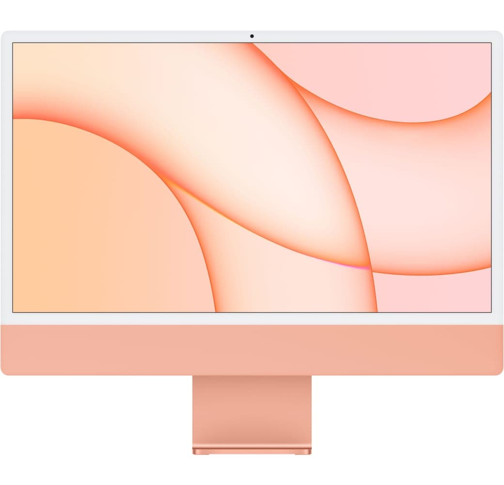 Orange iMac 24" - Apple M1 Chip 8GB Memory 256GB SSD - Integrated 8-core GPU.1
