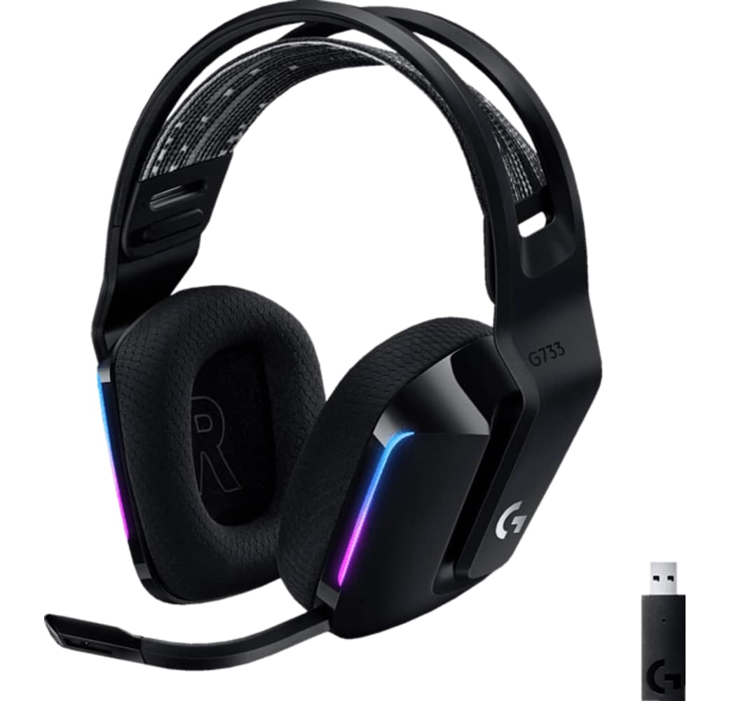 Schwarz Logitech G733 Lightspeed Over-Ear Gaming-Kopfhörer.1