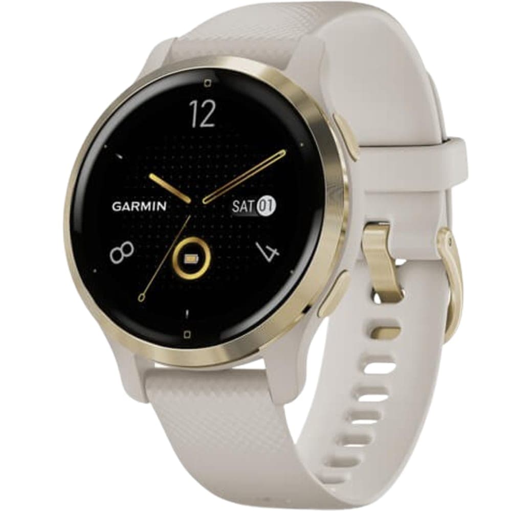 Beige / Light Gold Garmin Venu 2S Smartwatch, Fiber reinforced polymer case, 40mm.1