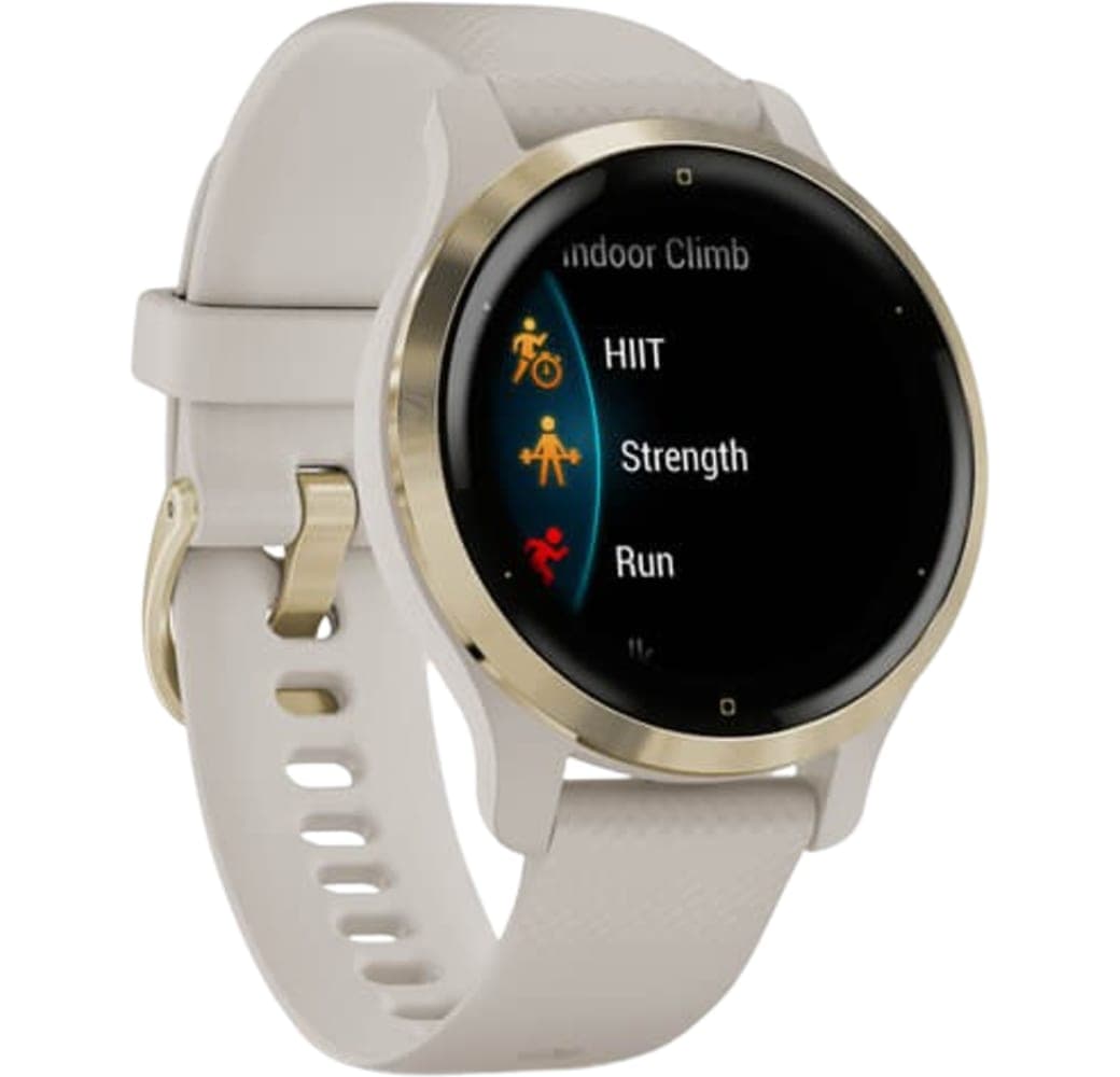 Beige / Light Gold Garmin Venu 2S Smartwatch, Fiber reinforced polymer case, 40mm.3