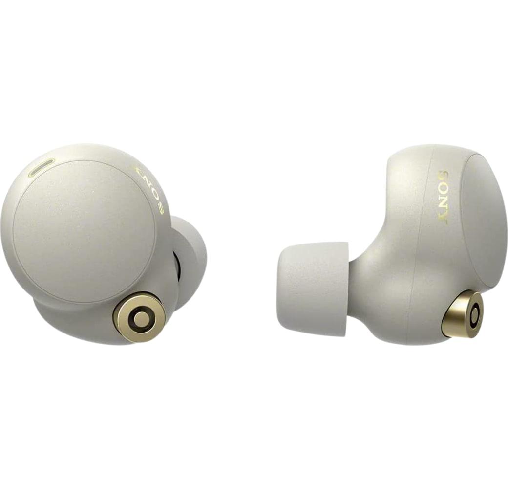 Silver Sony WF-1000 XM4 Noise-cancelling In-ear Bluetooth Headphones.1