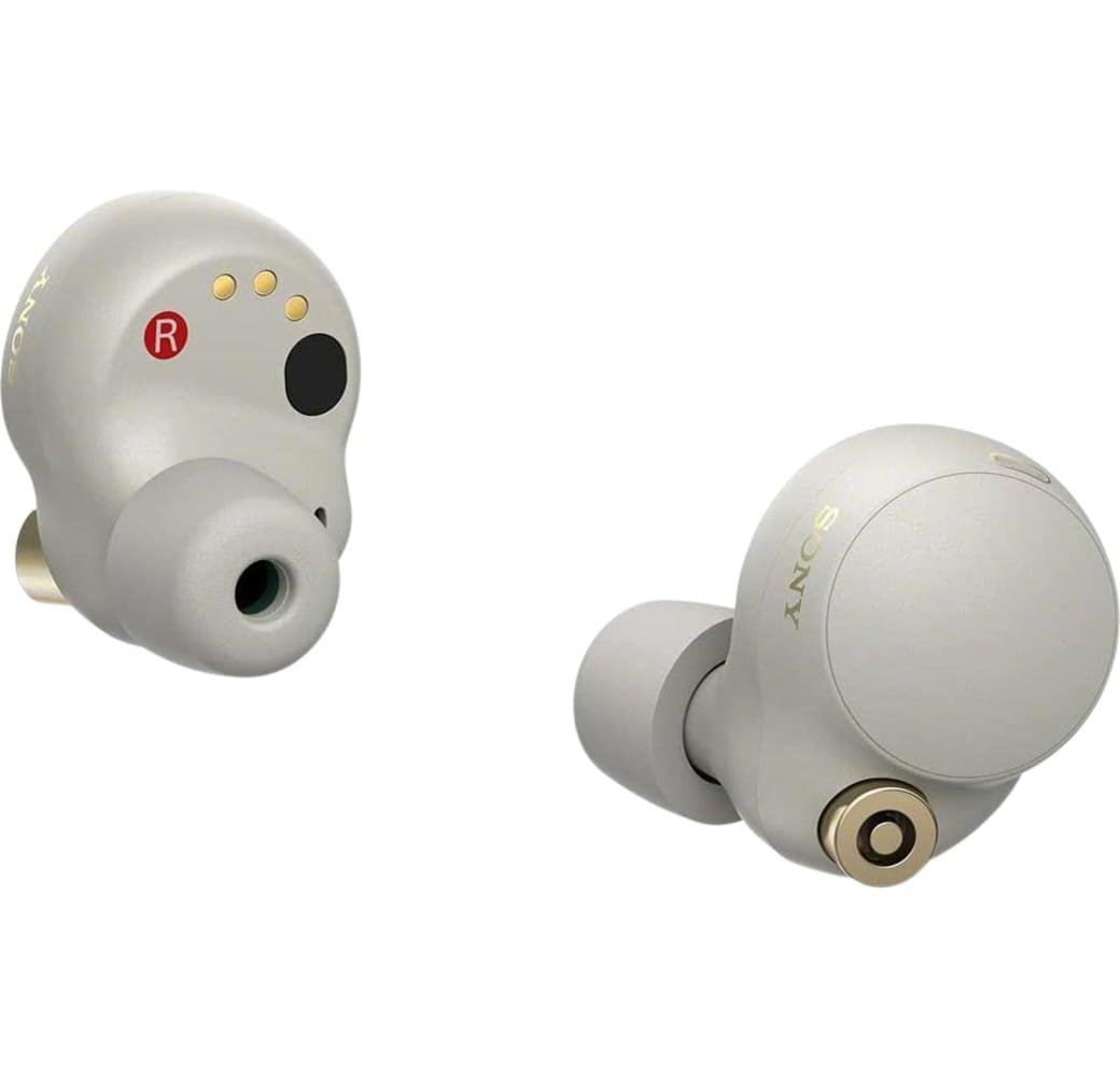 Silver Sony WF-1000 XM4 Noise-cancelling In-ear Bluetooth Headphones.2