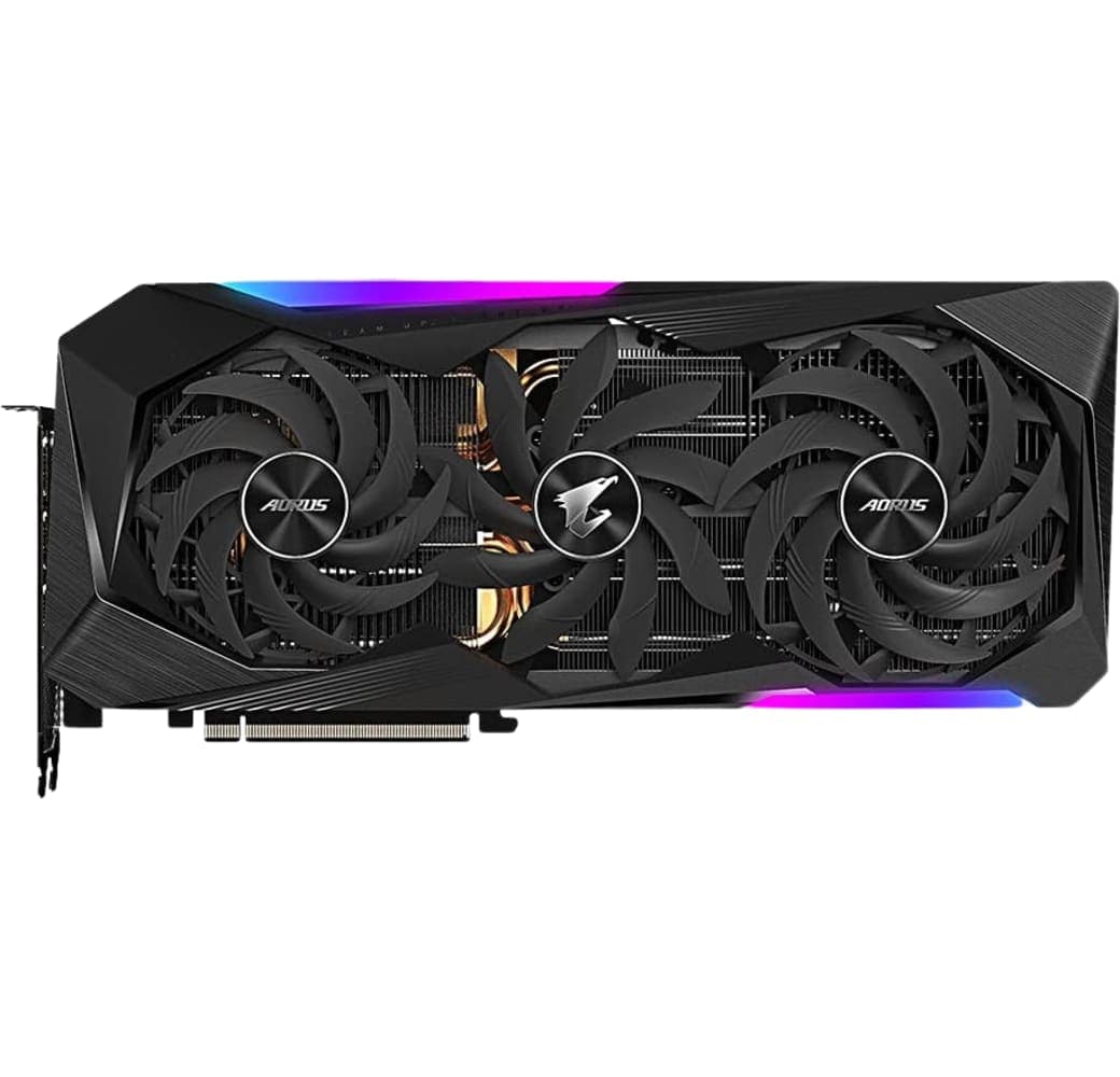 Black GigaByte AORUS GeForce RTX 3070 Ti Master Graphics Card.1
