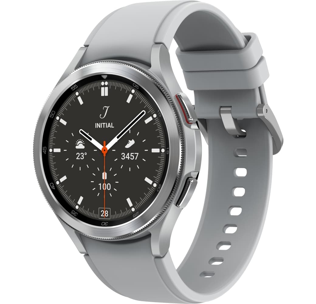 Silver Samsung Galaxy Watch4 Classic Smartwatch, Stainless steel case, 46mm.1