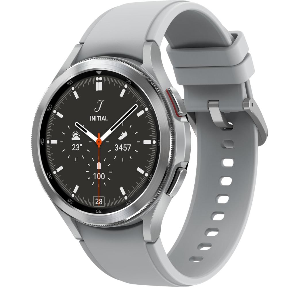 Silver Samsung Galaxy Watch4 Classic LTE Smartwatch, Stainless steel case, 46mm.1