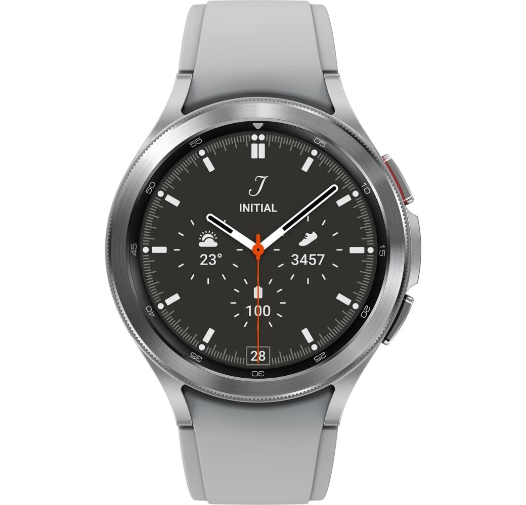 Silver Samsung Galaxy Watch4 Classic LTE Smartwatch, Stainless steel case, 46mm.2