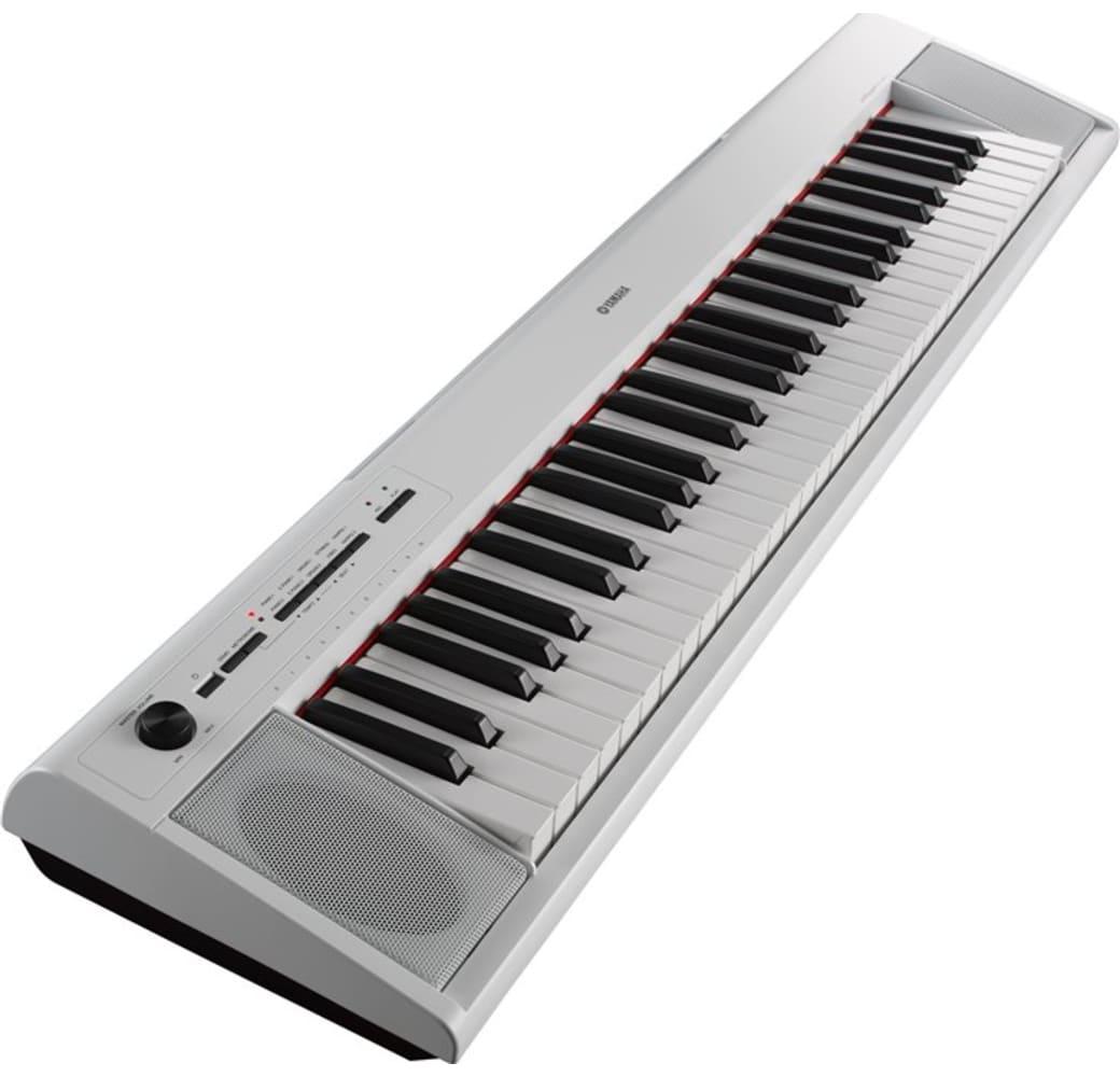 Blanco Yamaha NP-12 Piaggero portátil de 61 teclas.1