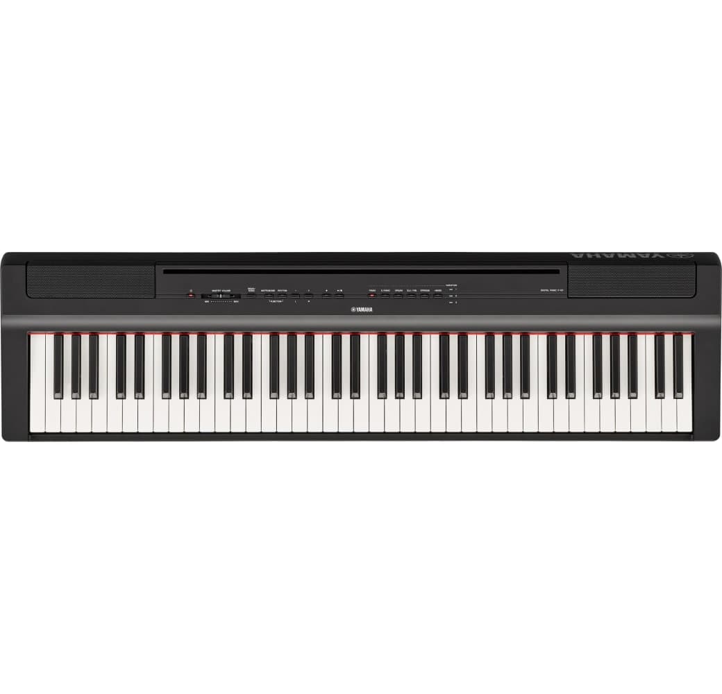 Schwarz Yamaha P-121 Digitalpiano mit 73 Tasten.1