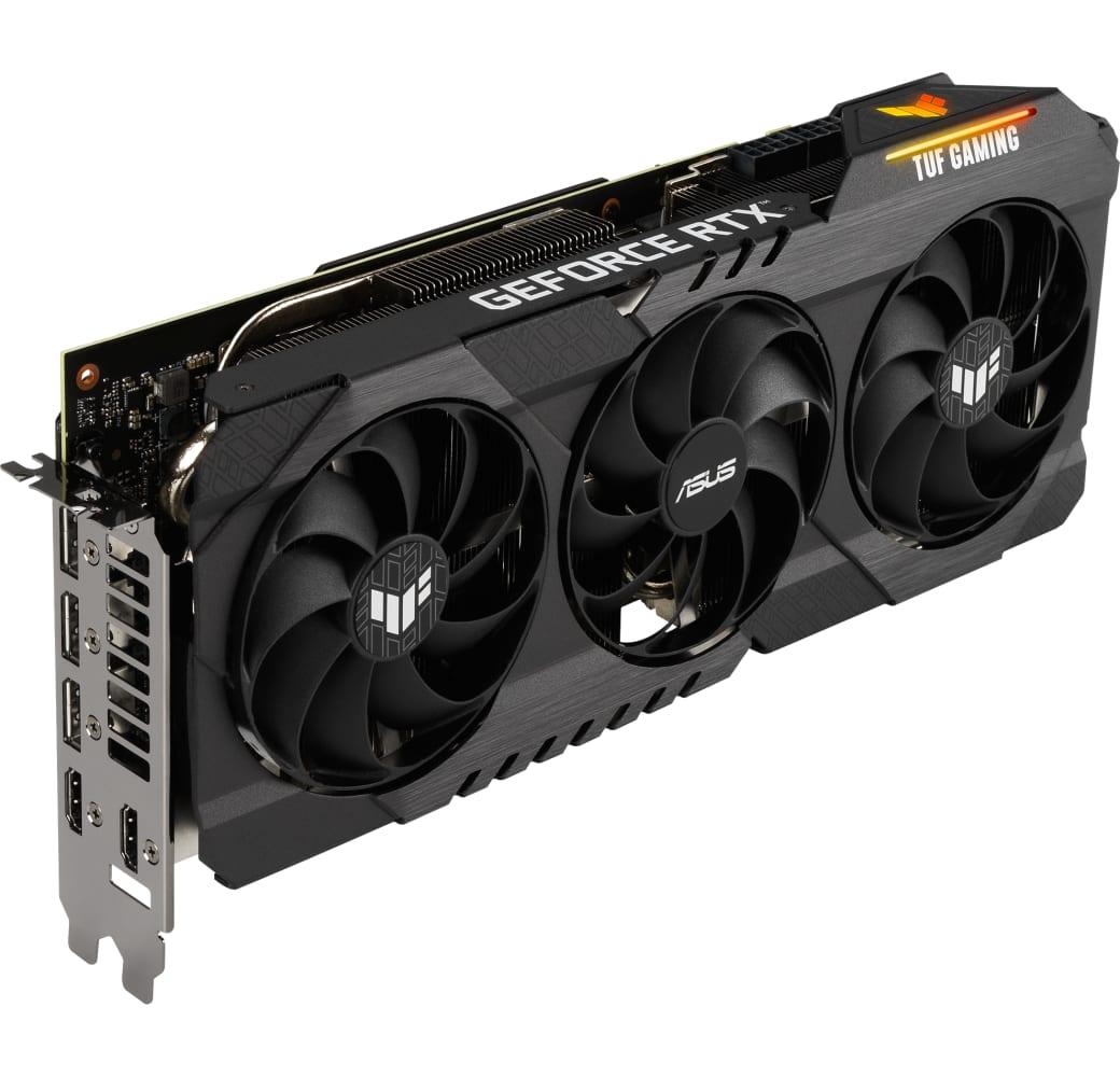 Black ASUS GeForce RTX 3070 Ti TUF O8G LHR Graphics Card.1