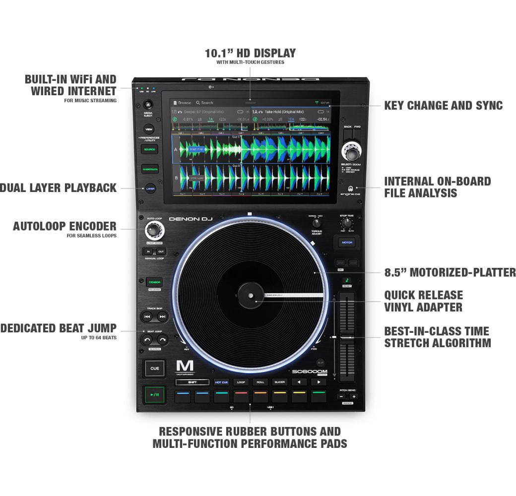 Schwarz Denon Dj SC6000M Prime DJ-Media-Player.2