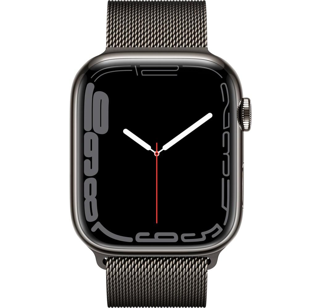 Graphite Apple Watch Series 7 GPS + Cellular, Stainless Steel Case, 41mm.2