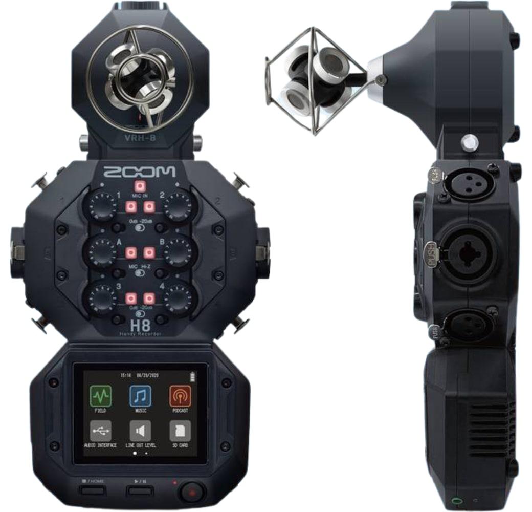 Black Zoom H8 Portable 12-Track Audio Recorder.3