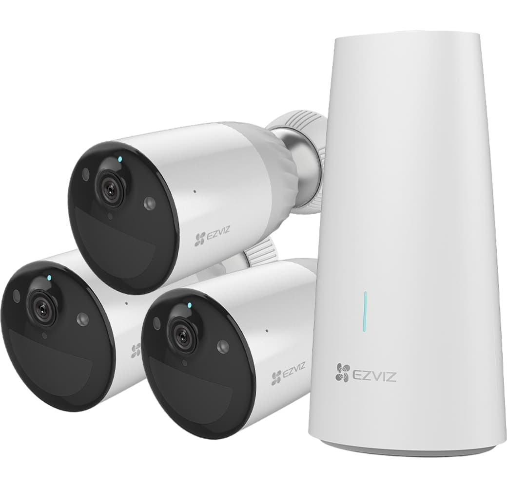 White EZVIZ BC1-B3 Security Camera Set of 3.1