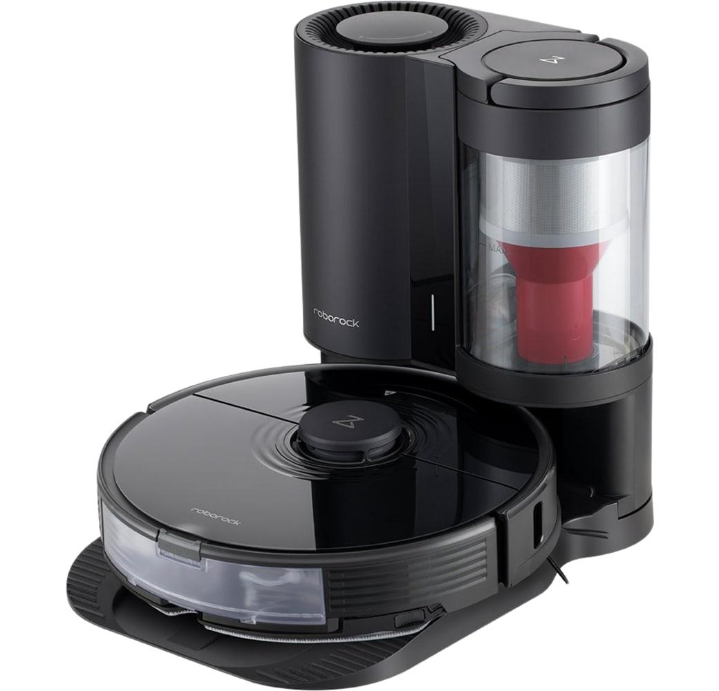 Black Roborock S7+ Vacuum & Mop Robot Cleaner with Automatic Dirt Disposal.1