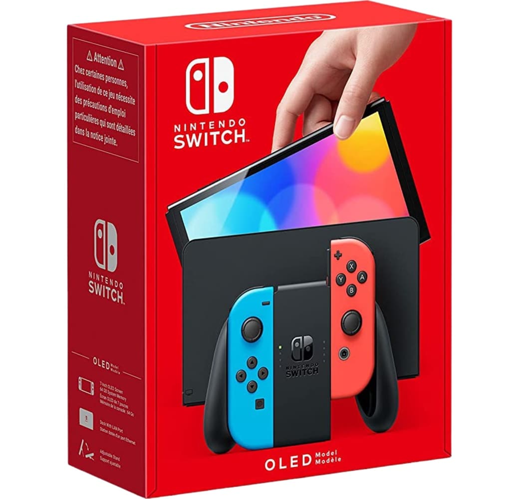 Neon red & Neon blue Nintendo Switch (OLED-Model).2