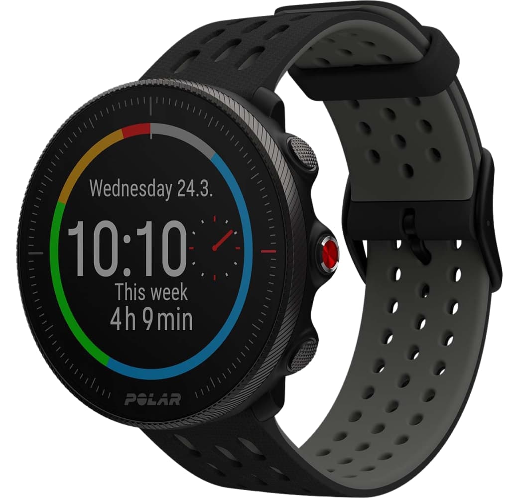 Black-gray Polar Vantage M2 Smartwatch, Glass fiber reinforced polymer case, 46mm.1