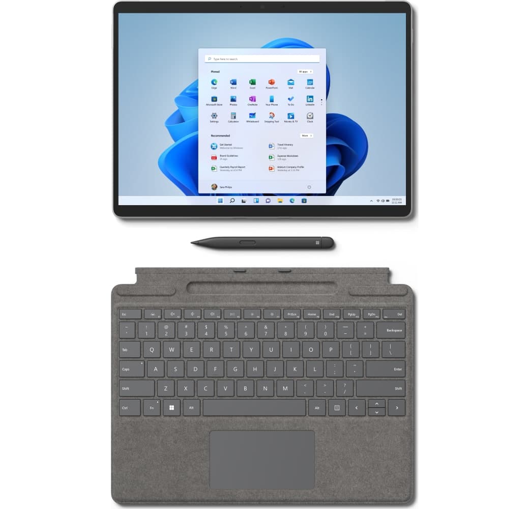 Platinum Microsoft Surface Pro 8 - Intel® Core™ i7-118587 - 16GB - 512GB SSD - Intel® Iris® Xe Graphics (Device only).4