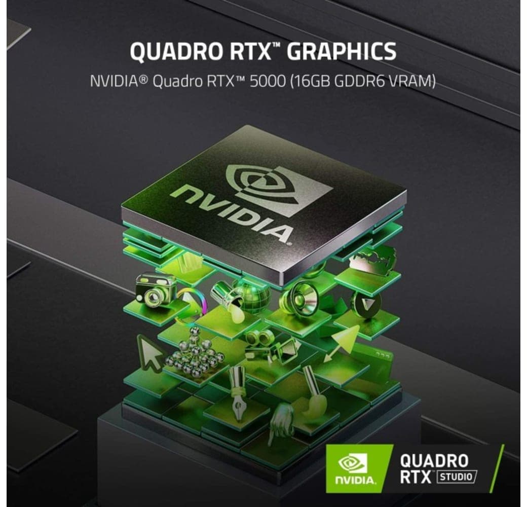 Black Razer Blade 15 Studio Edition - Gaming Laptop - Intel® Core™ i7-10875H - 32GB - 1TB SSD - NVIDIA® Quadro RTX 5000.8