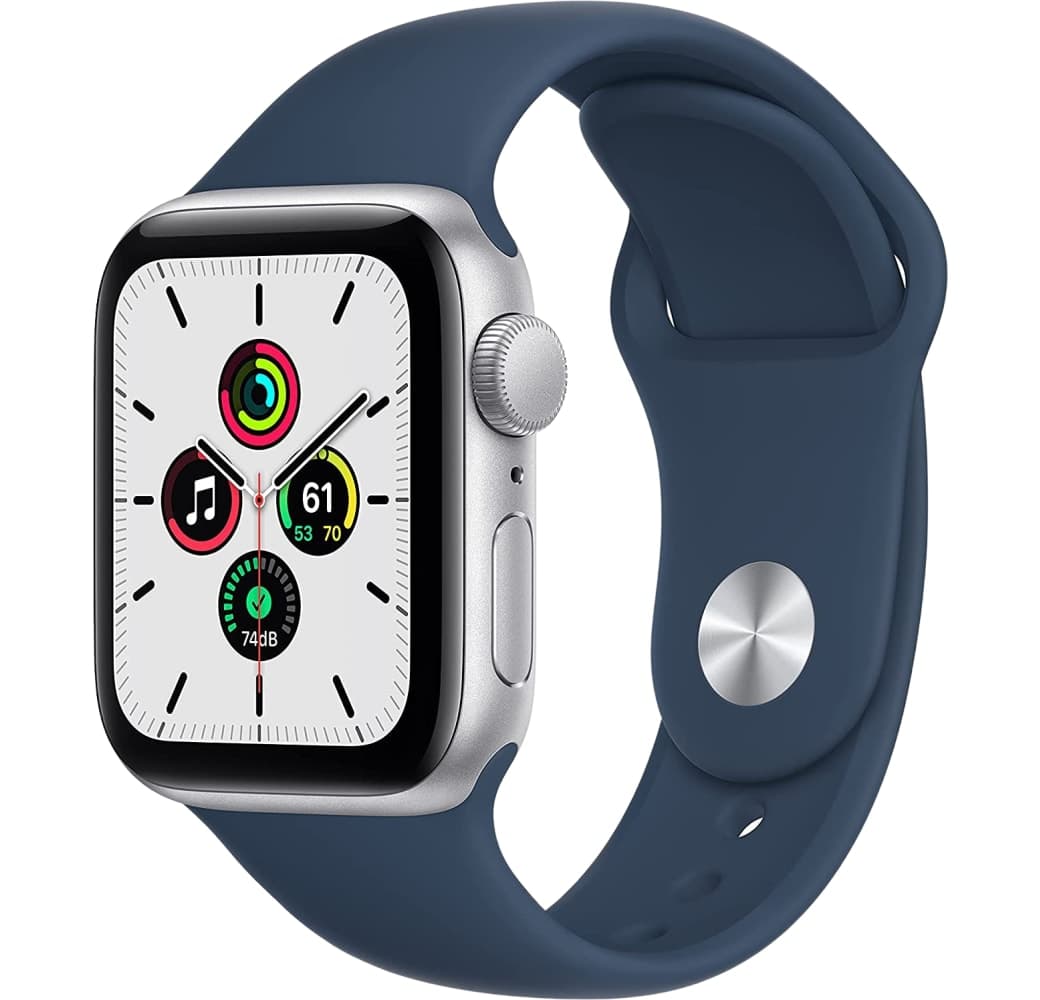 Abyss Blue Apple Watch SE GPS + mobiel, aluminium behuizing, 40 mm.1