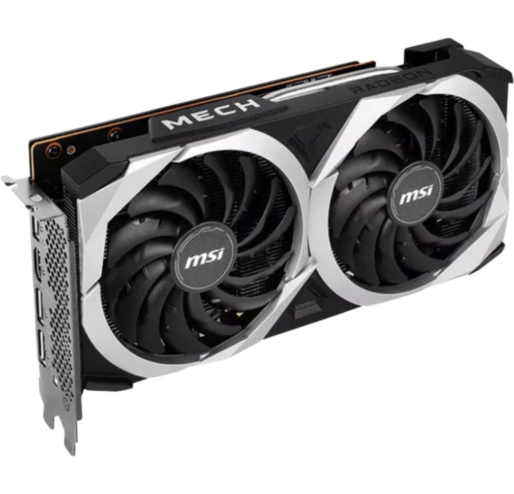 Black MSI Mech 2X Radeon RX 6600 Graphics Card.1