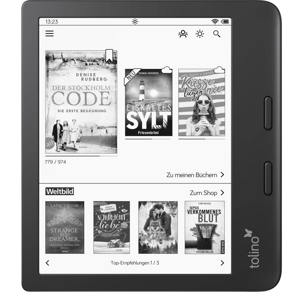 Schwarz Tolino Vision 6 (2021) E-Reader - 7" - 16GB.2