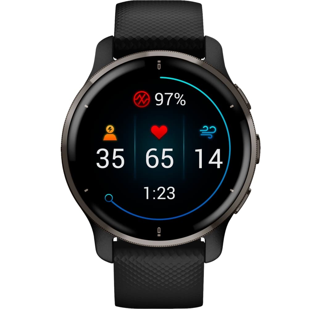 Graphit Garmin Venu 2 PLUS Smartwatch, Reinforced Polymer Case, 43mm.2