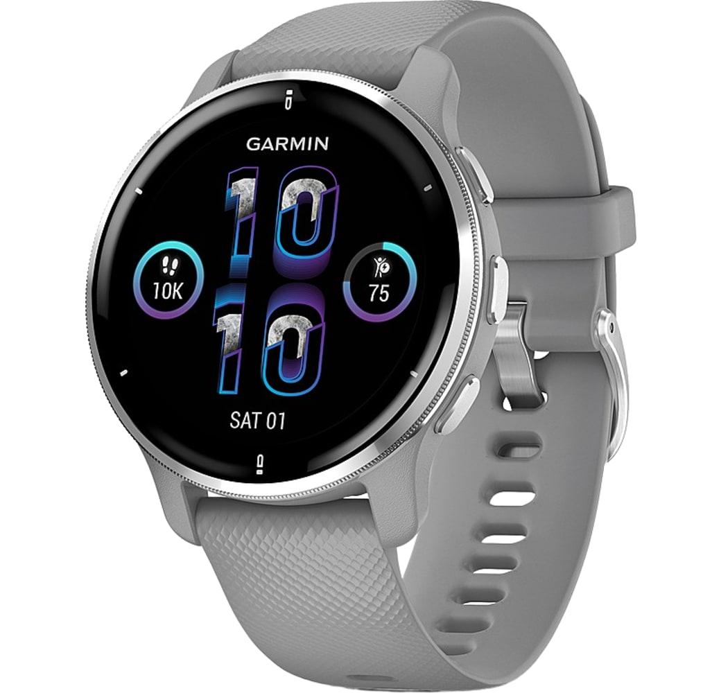 Silber Garmin Venu 2 PLUS Smartwatch, Reinforced Polymer Case, 43mm.1