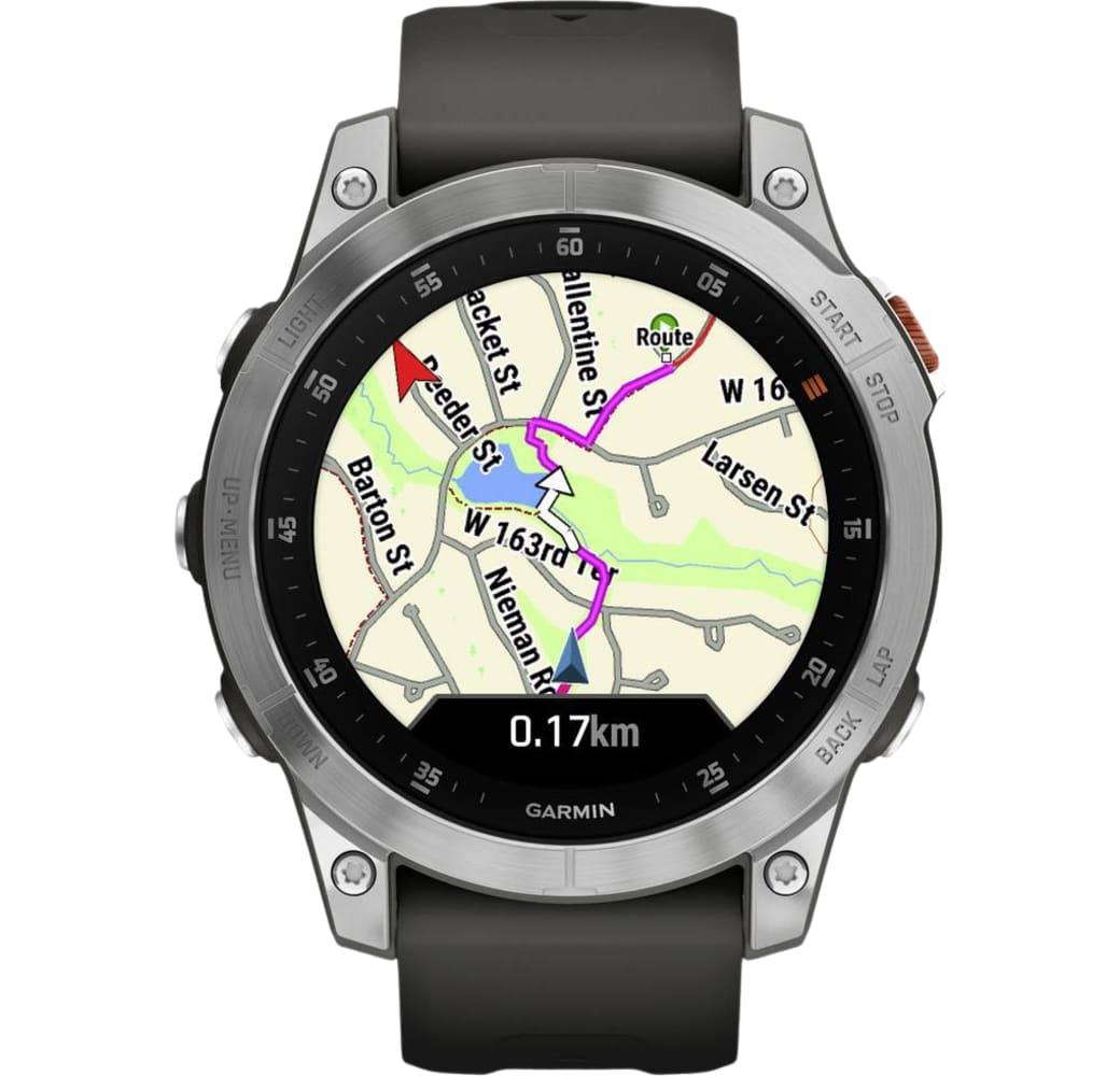 Slate Steel Garmin EPIX™ Smartwatch, Stainless Steel Case, 47mm.3