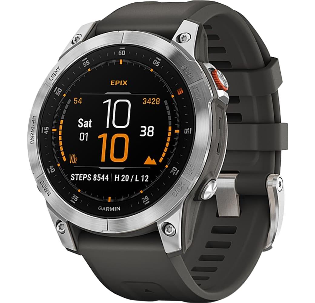 Slate Steel Garmin EPIX™ Smartwatch, Stainless Steel Case, 47mm.1