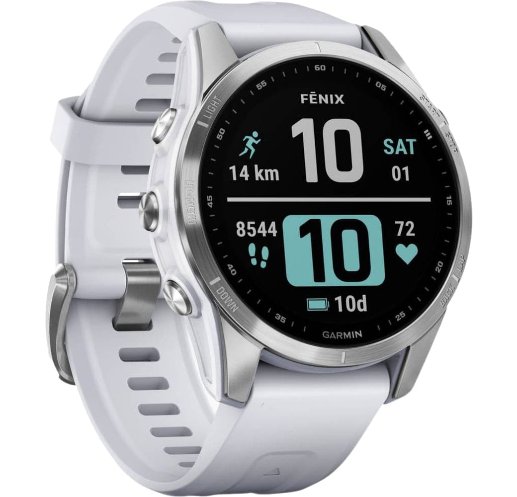 Whitestone Garmin FENIX 7S Smartwatch, Stainless Steel Case, 42mm.2