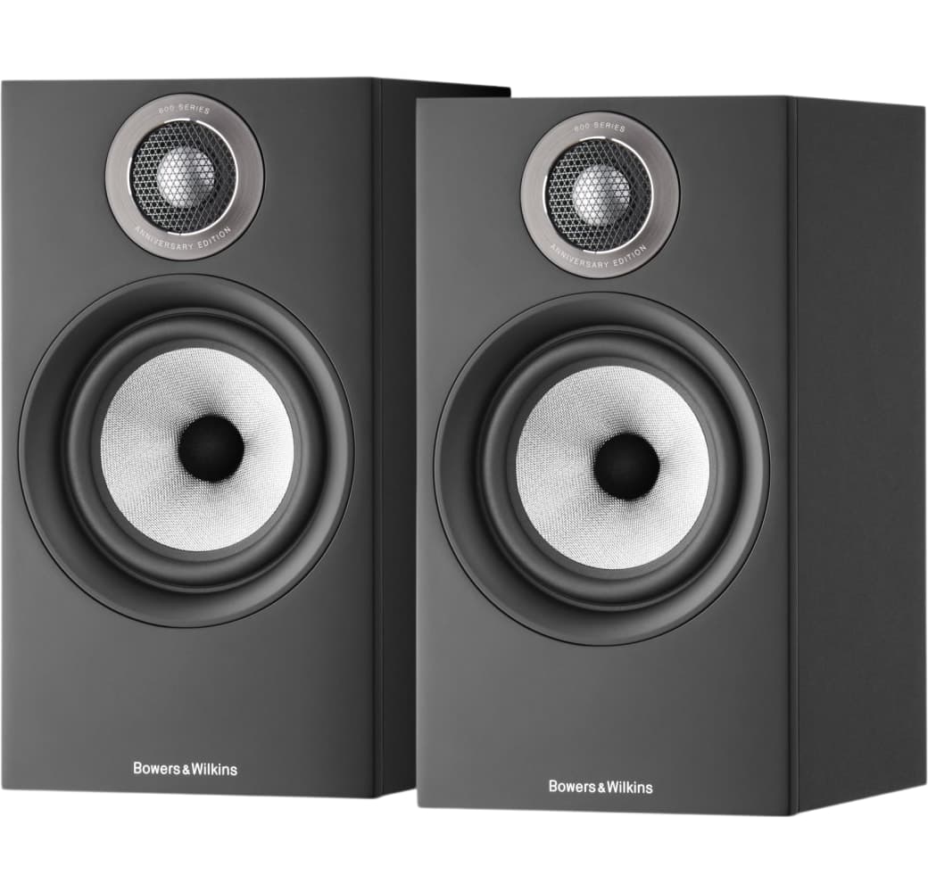 Black Bowers & WIlkins 607 S2 Anniversary Edition Bookshelf speakers (piece).3